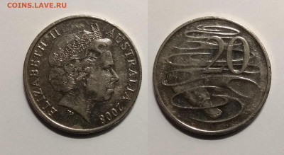 Австралия 20 центов 2008 г тип 3 - 5.11 22:00 мск - IMG_20200419_090430
