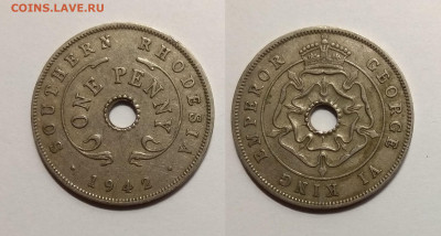 Южная Родезия 1 пенни 1942 г Георг VI - 5.11 22:00 мск - IMG_20201031_185104