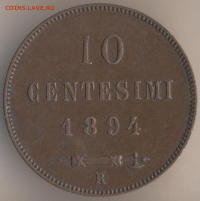 сан марино 10 чентезимо 1893 - 93
