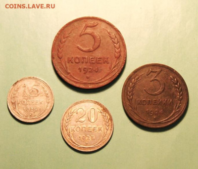 5 коп;1924г. 3 коп;1924г. 20к-1925г. 15к-1925г. 5.11.20г. - Копанина Монеты 086.JPG