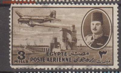 Египет 1947 авиапочта 1м 3м до 09 11 - 341