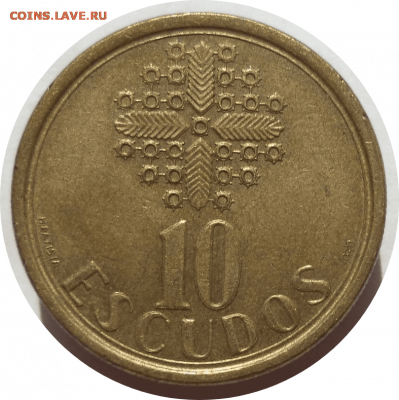 10 эскудо 1989 г. Португалия до 04.11.20 в 22:00 МСК - Rounded_20201103_142656