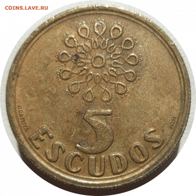 5 эскудо 1992 г. Португалия до 04.11.20 в 22:00 МСК - Rounded_20201103_151445
