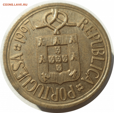 5 эскудо 1997 г. Португалия до 04.11.20 в 22:00 МСК - Rounded_20201103_152046