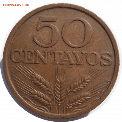 50 сентаво 1979 г. Португалия до 04.11.20 в 22:00 МСК - Rounded_20201103_153221