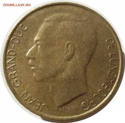 5 франков 1990 г. Люксембург до 04.11.20 в 22:00 МСК - Rounded_20201103_193104