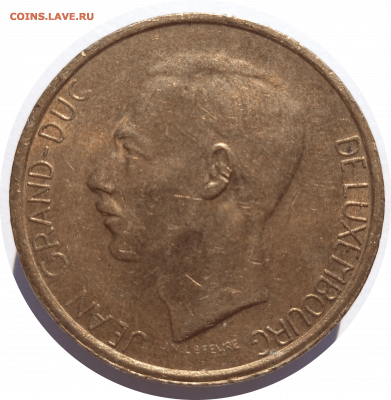 20 франков 1982 г. Люксембург до 04.11.20 в 22:00 МСК - Rounded_20201103_194016