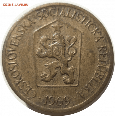 1 крона 1969 г. Чехословакия до 04.11.20 в 22:00 МСК - Rounded_20201103_195600