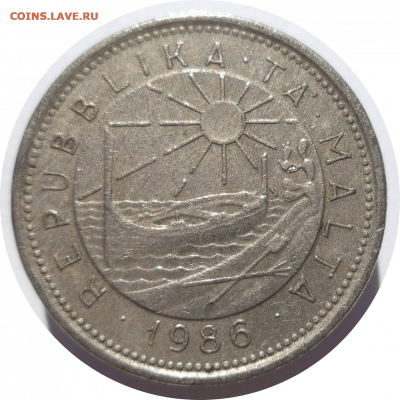 10 центов 1986 г. Мальта до 04.11.20 в 22:00 МСК - Rounded_20201103_215006