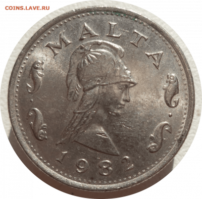 2 цента 1982 г. Мальта до 04.11.20 в 22:00 МСК - Rounded_20201103_215251