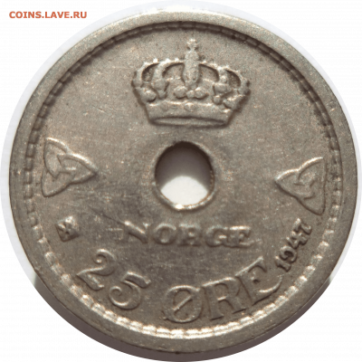 25 эре 1947 г. Норвегия до 05.11.20 в 22:00 МСК - Rounded_20201104_014139