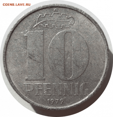 10 пфеннигов 1979 г. ГДР до 05.11.20 в 22:00 МСК - Rounded_20201104_024032