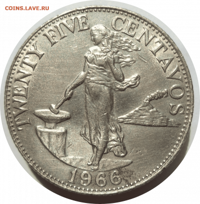 25 сентимо 1966 г. Филиппины до 05.11.20 в 22:00 МСК - Rounded_20201104_150730 (1)