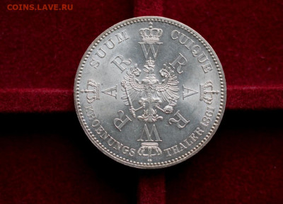 КОРОНАЦИОННЫЙ ТАЛЕР  ПРУССИЯ 1861 UNC ДО 9.11.20 - IMG_4325.JPG