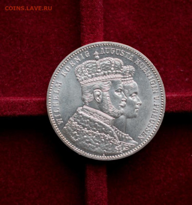 КОРОНАЦИОННЫЙ ТАЛЕР  ПРУССИЯ 1861 UNC ДО 9.11.20 - IMG_4326.JPG