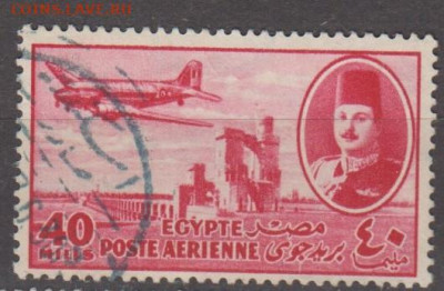 Египет 1947 авиапочта 1м 40м до 11 11 - 346