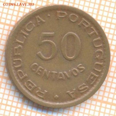 Мозамбик 50 сентаво 1957 г., до 10.11.2020 г. 22.00 по Москв - Мозамбик 50 сентаво 1957 2216