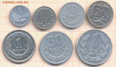 Польша 7 монет , до 10.11.2020 г. 22.00 по Москве - Польша 7 монет 1238
