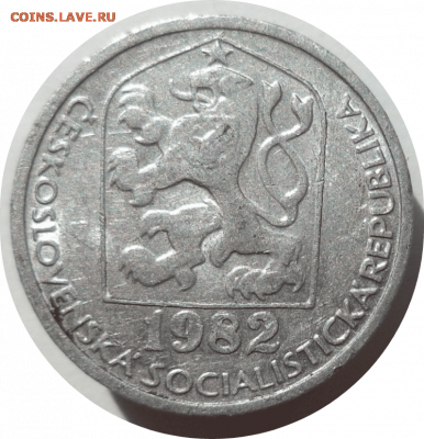 10 геллеров 1982 г. Чехословакия до 07.11.20 в 22:00 МСК - Rounded_20201106_135634