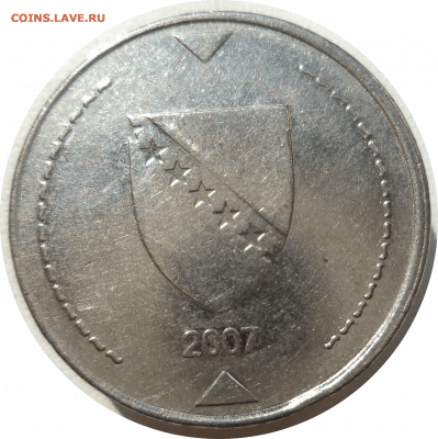 1 марка 2007 г. Босния и Герцеговина до 07.11.20 в 22:00 - Rounded_20201106_152714