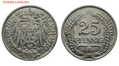 Германия. 25 пфеннигов 1910 г. F. До 08.11.20. - DSH_8988.JPG