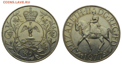 Великобритания. 1 крона 1977 г. 25 лет правл. До 08.11.20. - DSH_8996.JPG