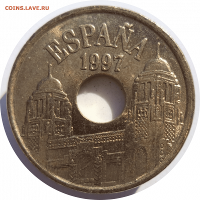 25 песет 1997 г. Испания (Мелилья) до 08.11.20 в 22:00 МСК - Rounded_20201107_150927