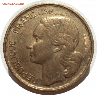 20 франков 1953 (B) г. Франция до 08.11.20 в 22:00 МСК - Rounded_20201107_164049