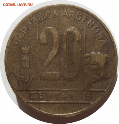 20 сентаво 1949 г. Аргентина до 09.11.20 в 22:00 МСК - Rounded_20201108_022401