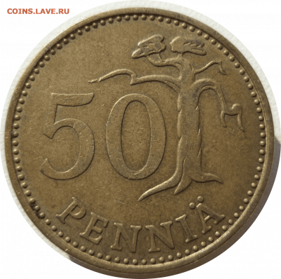 50 пенни 1973 г. Финляндия до 09.11.20 в 22:00 МСК - Rounded_20201108_043134