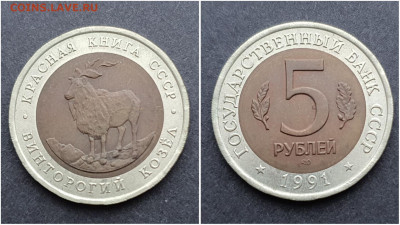 Винторогий Козел 5 рублей 1991 год лмд. Хороший. До 13.11 - IMG_20201106_220933