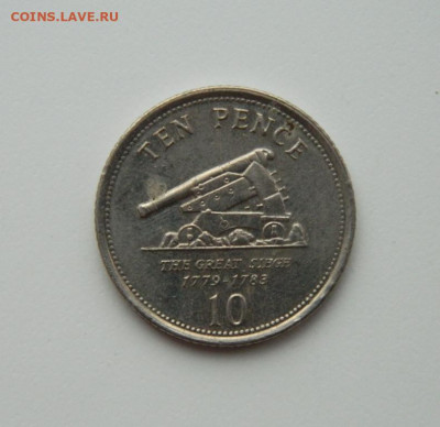 Гибралтар 10 пенсов 2006 г. (Пушка) до 12.11.20 - DSCN3164.JPG