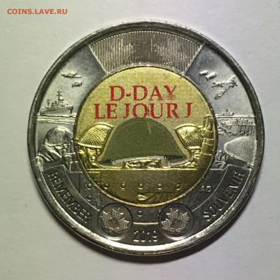 Канада 2019г 2 $ "Высадка в Нормандии" - image-15-10-20-06-07-1