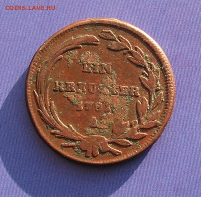 1 крейцер 1781 А до 13.11.20г.22.00ч. - 1 крейцер а