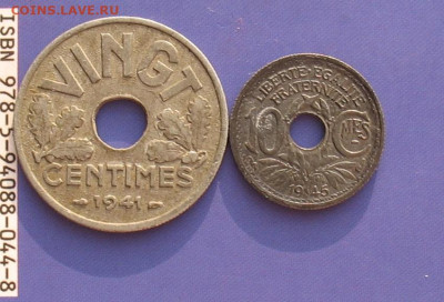 10 сантимов 1941,45 Цинк XF+ до 13.11.20г.22.00ч. - франция 1