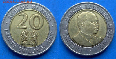 Кения - 20 шиллингов 1998 года (БИМ) до 16.11 - Кения 20 шиллингов, 1998 n