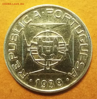 5 эскудо Сан-Томе и Принсипи 1939г.,VF, до 12.11.20 22:00мск - IMG_20201110_151903