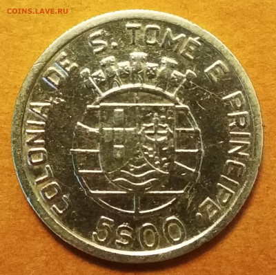 5 эскудо Сан-Томе и Принсипи 1939г.,VF, до 12.11.20 22:00мск - IMG_20201110_151834