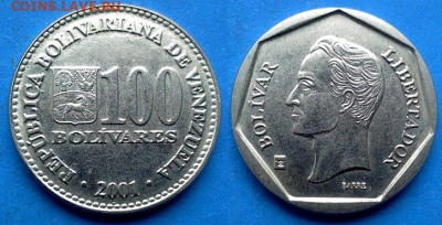 Венесуэла - 100 боливаров 2001 года до 18.11 - Венесуэла 100 боливаров, 2001