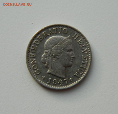 Швейцария 5 раппенов 1947 г. до 17.11.20 - DSCN3519.JPG