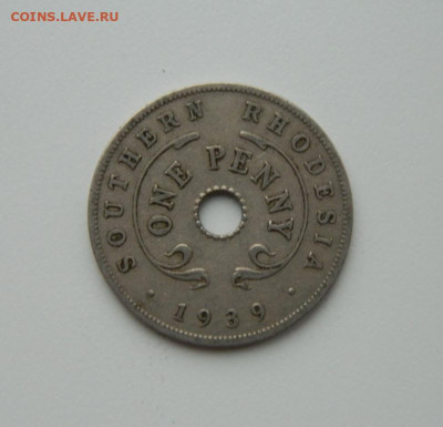 Британская Южная Родезия 1 пенни 1939 г. до 17.11.20 - DSCN3403.JPG