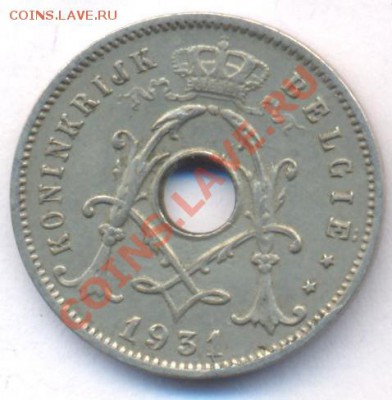 Бельгия 5 сантимов  1931 г.До 26.09.11 г. 21-00 МСК. - 5 сант