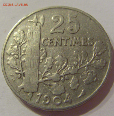 25 сантим 1904 Франция №1 18.11.2020 22:00 МСК - CIMG3057.JPG