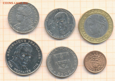 6 монет разных 1, до 18.11.2020 г. 22.00 по Москве - 6 мон разн 1а
