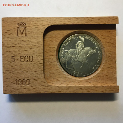 Испания 5 ЭКЮ 1989 год "Карл V" - image-25-07-20-06-54