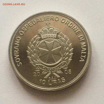 Мальтийский орден 2005г 10 лир "Иоанн Павел II" - image-14-11-20-10-46-4