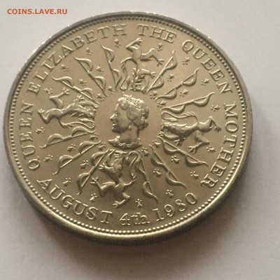Великобритания 25 пенсов 1980г "80 лет  Королеве-Матери" - image-14-11-20-10-46-1