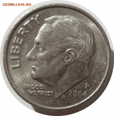 1 дайм 2004 г. (P) США до 15.11.20 в 22:00 МСК - Rounded_20201114_184443