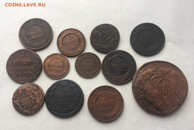 Лот медных монет 1748-1916 12 шт до 18.11 в 22:00 - 745AACBF-2F53-4FCE-A768-B24A02B9D350