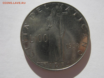 Ватикан 100 лир 1958 Папа Римский Пий XII до 20.11.2020 - IMG_0018.JPG
